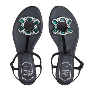 Roger Vivier crown jewels thong / sandals